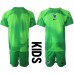 Frankrike Målvakt Replika Babykläder Borta matchkläder barn VM 2022 Korta ärmar (+ Korta byxor)